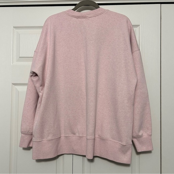 Zella Soft & Cozy Crew Sweatshirt in Heathered Pink Size XXL GUC - Picture 3 of 9